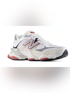 New Balance 9060 Shoes White/ Red M 11 W 12.5